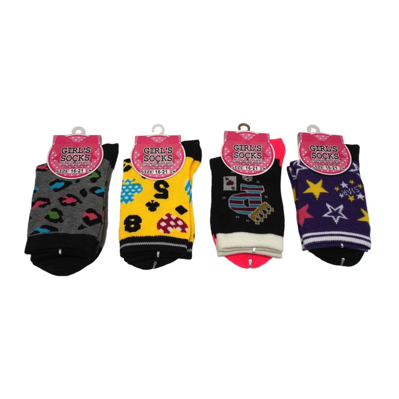 Girls Socks Pop Star 16-21cm
